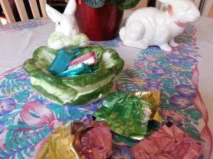 Want to eat less Studies say it does help to save the wrappers as we eat with our eyes not with our stomachs!