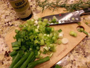 I adore herbs. I doubled the recipe and used about 1 tablespoon of chopped tarragon and 1 tablespoon of chopped chives and 3 green onions. I served this dish with Pork Tenderloin with Mushroom Tarragon Sauce and Steamed Brown Sugared Butternut Squash. Yes I was trying to happily use tarragon from the garden before it freezes. 