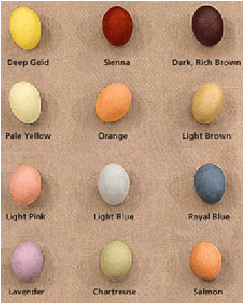 hard boiled eggs, dyed eggs