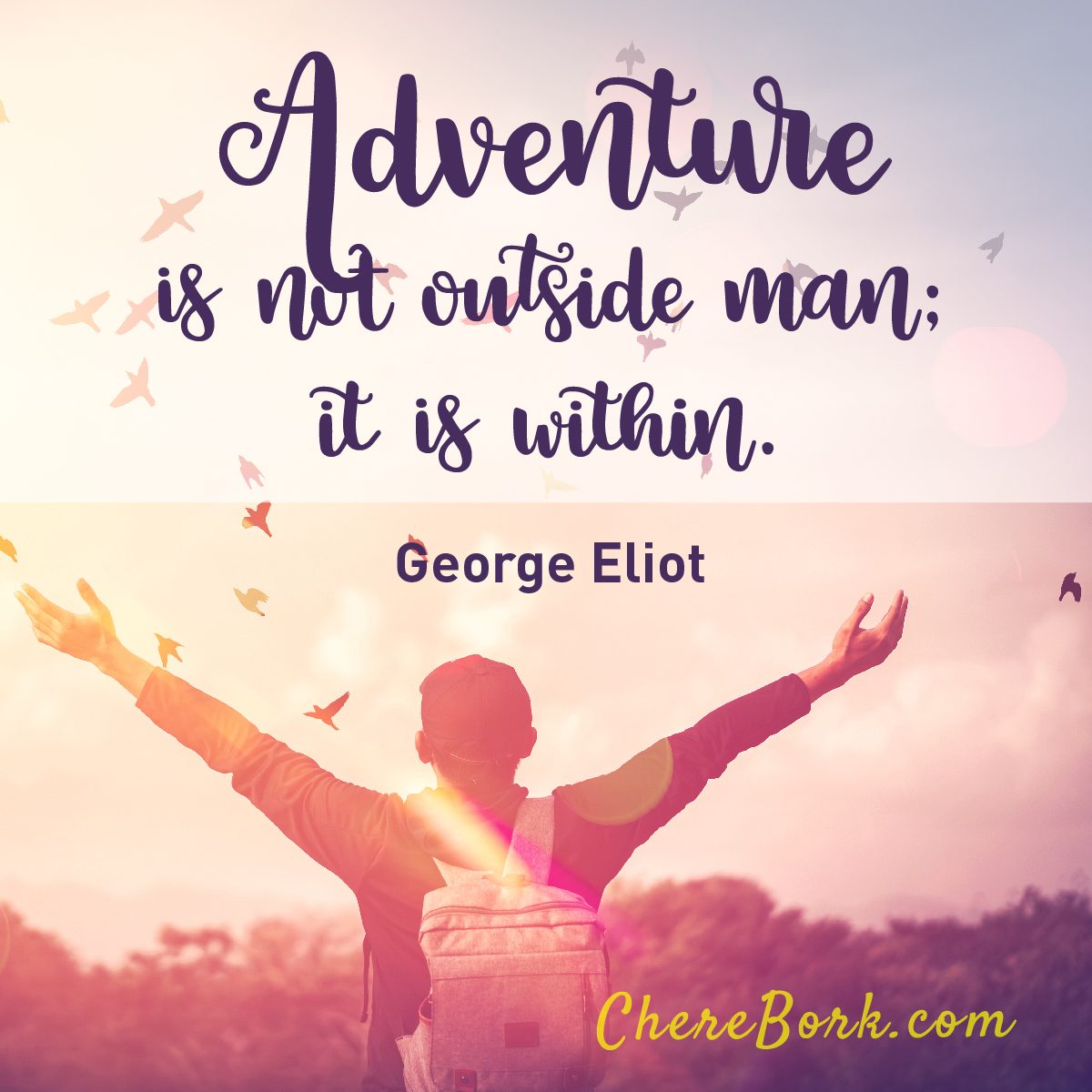 Adventure is not outside man; it is within. -George Eliot