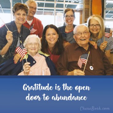 Gratitude is the open door to abundance