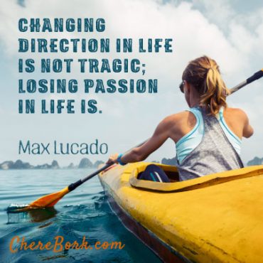 Changing direction in life is not tragic